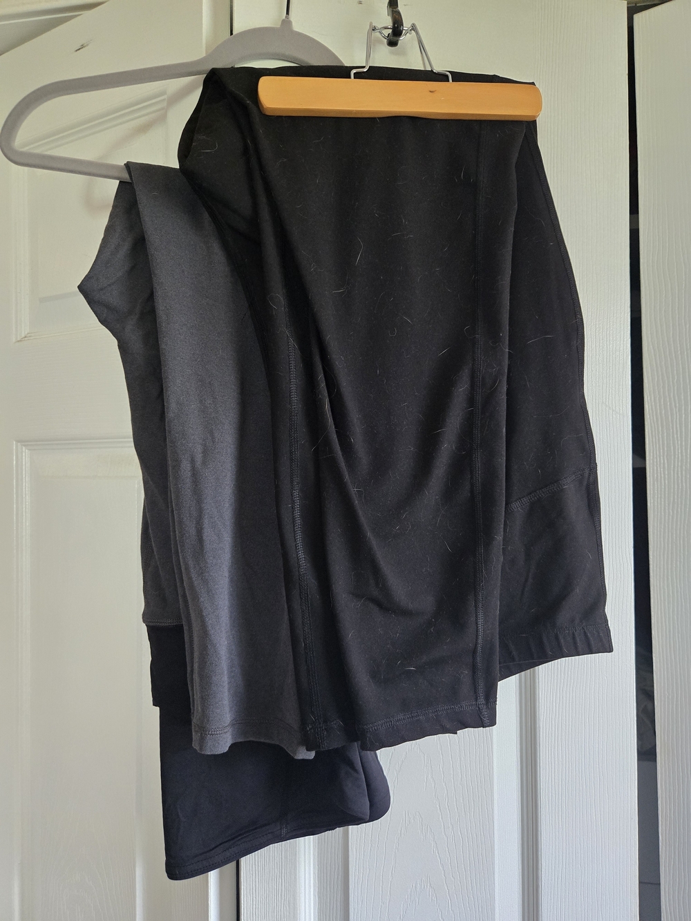 Set Of 2 Maternity Leggings XXL Black Grey